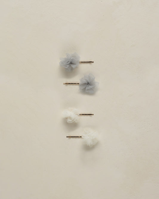 Noralee-Pom Pom Pins Ivory/Powder Blue