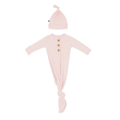 Kyte Baby - Ribbed Knotted Gown with Hat Set