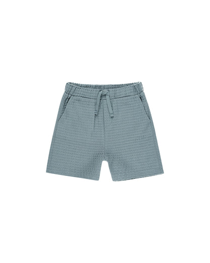 Rylee + Cru-Perry Short - Ocean 6-12M