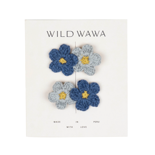Wild Wawa-Crochet Clip Set Baby Blues -O/S